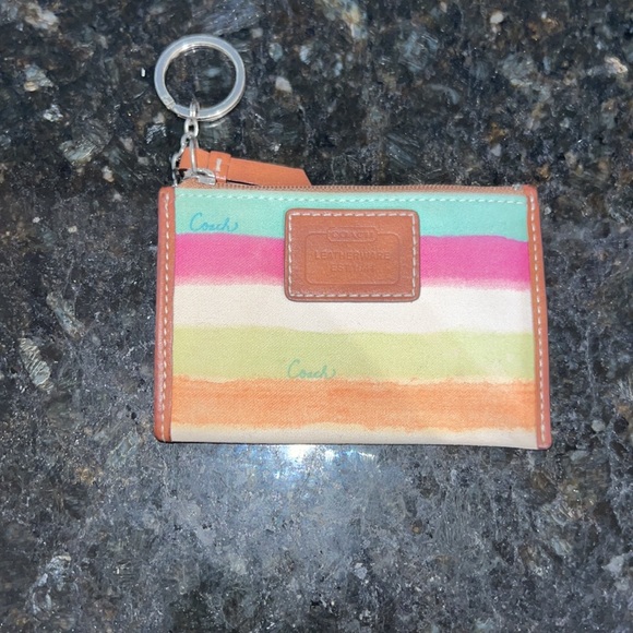 Coach Handbags - Coach Striped Coin bag vintage